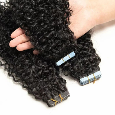 20 Zoll natürliches Schwarzwasser-Wellenband in menschlichen Haarverlängerungen