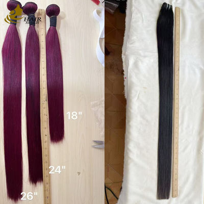 38 Zoll 40 Zoll Naturschwarz Gerade Virgin Echthaar Bundles Zum Verkauf