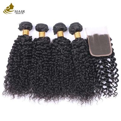 Qualität Haarprodukte Fabrik Großhandel Kinky Curly Echthaarbündel 10~30 Zoll usine